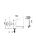 SUS124BL-009E Смеситель для ванны, ø35