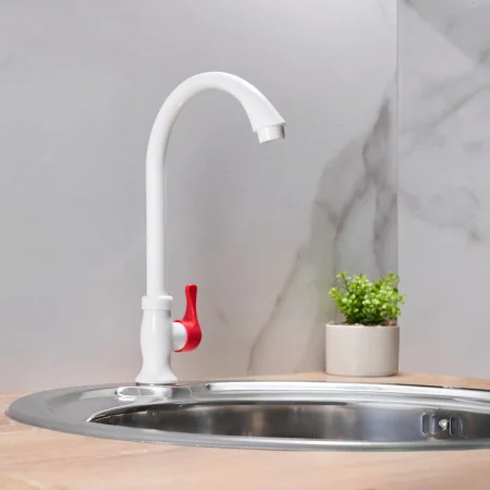 Кран для кухни РМС PL3-269F-1 для холодной воды Высокопрочный пластик Белый