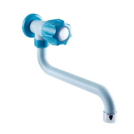 Кран для кухни РМС PL3-270 настенный для холодной воды Высокопрочный пластик Голубой