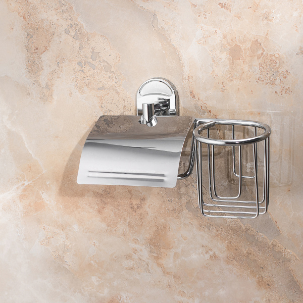 Держатель для туалетной бумаги и освежителя РМС A4020 глянцевый