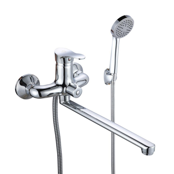 Смеситель для ванной с душем РМС SL86-006E однорычажный Хром
