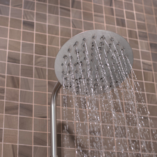 Душевая стойка РМС SUS124-003DK-3 с тропическим душем Нержавеющая сталь