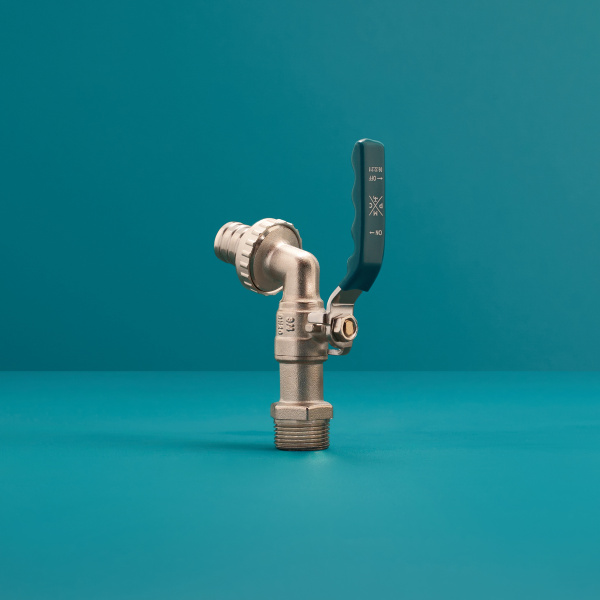 Кран водразборный РМС 01-20 Люкс с соединением 3/4" Латунь