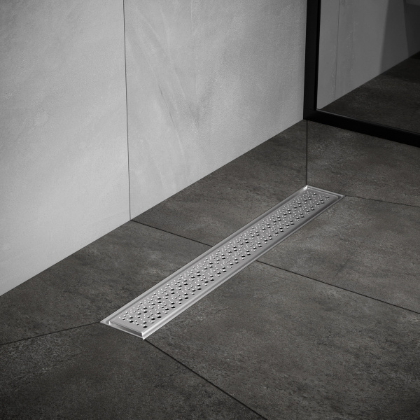 Трап для душа линейный РМС ТЛ04-50х7см Нержавеющая сталь