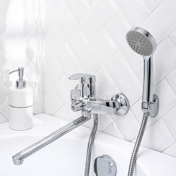 Смеситель для ванны с душем РМС SL85-006E Хром