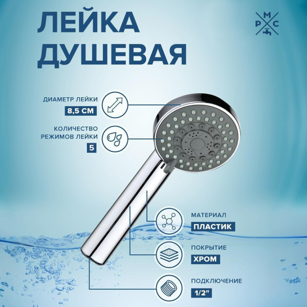 Лейка для душа LE20 Хром
