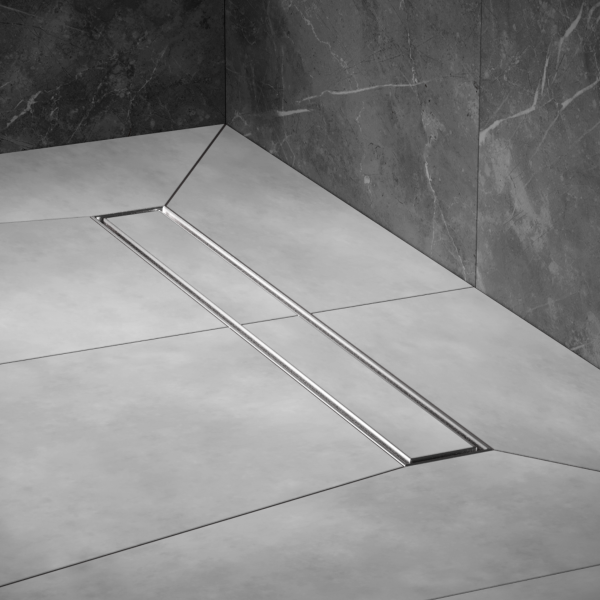 Трап для душа линейный РМС ТЛ02-60х7см Нержавеющая сталь