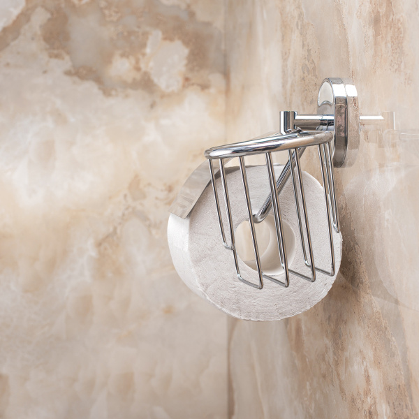 Держатель для туалетной бумаги и освежителя РМС A4020 глянцевый