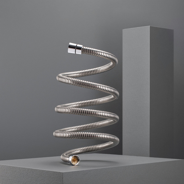 Шланг для душа SH 10 с двойным замком растяжной с функцией вращения лейки 150 см-210 см 360 градусов