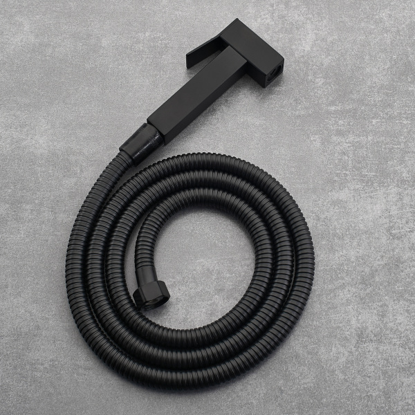 Гигиенический душ со смесителем РМС SUS129BL-6-2 Черный