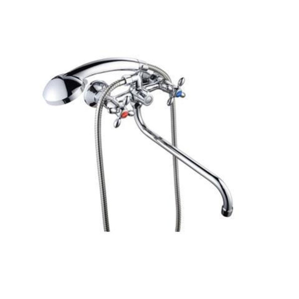 Смеситель  для ванны с душем BOOU BA5318-3-C007-B702 двуручковый Латунь