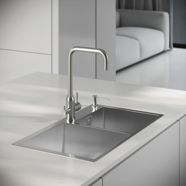 MR-7843 Набор 3 в 1 РМС (кухонная мойка+ корзина раздвижная+ дозатор врезной)