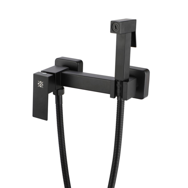 Гигиенический душ со смесителем РМС SUS129BL-6-2 Черный