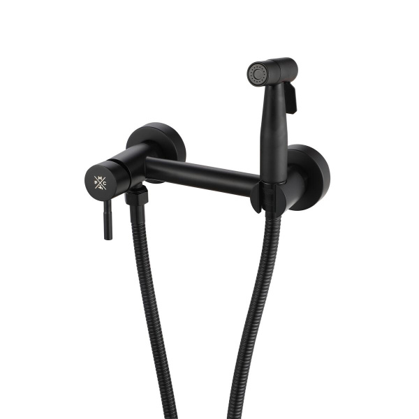 Гигиенический душ со смесителем РМС SUS129BL-5-2 Черный