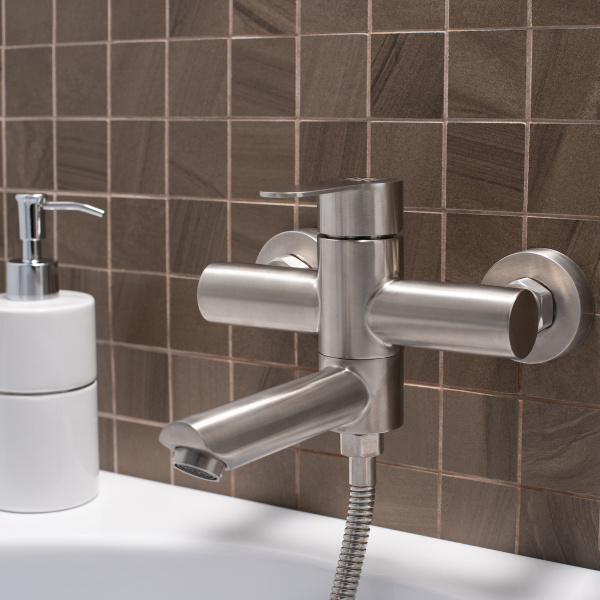 Смеситель  для ванны с душем РМС SUS124-009E Нержавеющая сталь