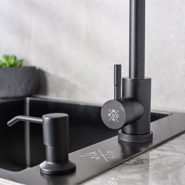 Смеситель для кухни РМС SUS124BLK-017F Нержавеющая сталь Черный