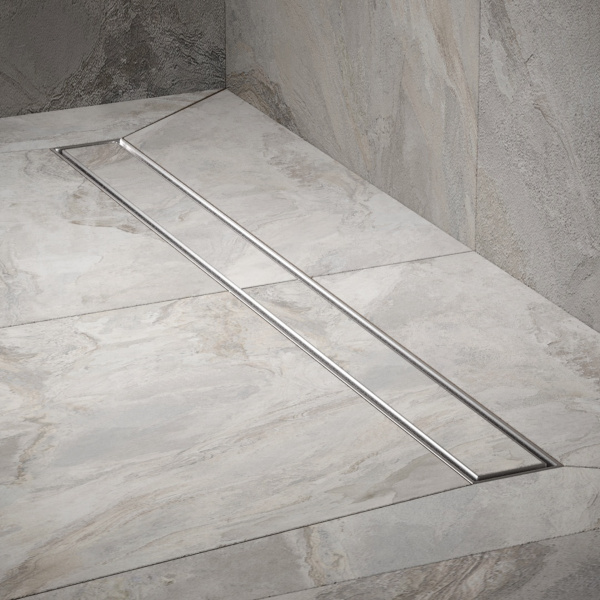 Трап для душа линейный РМС ТЛ01-80х7см Нержавеющая сталь