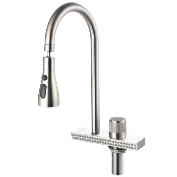 Смеситель для кухни РМС SUS130-017F-2 с переключением Нержавеющая сталь