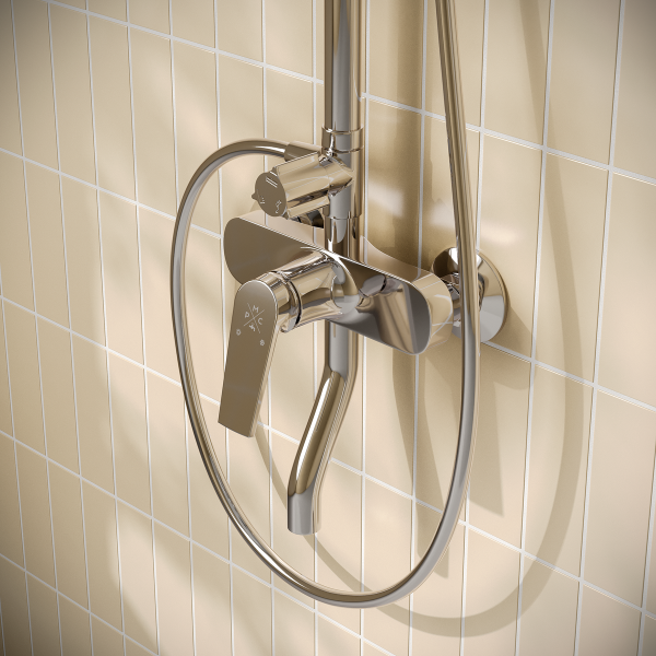 PL7CH-009DK Смеситель для душа из высокопрочного пластика-Хром