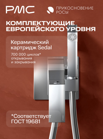 ПР-Б1101-11 Смеситель с гигиеническим душем, ø25