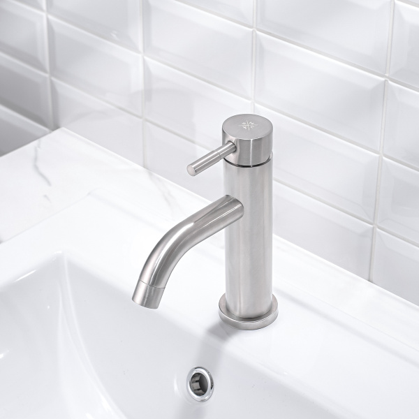 Смеситель для раковины РМС SUS128-001F Нержавеющая сталь