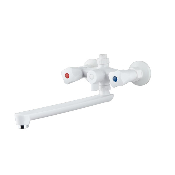 Смеситель для ванны с душем PL4-140P Высокопрочный пластик Белый