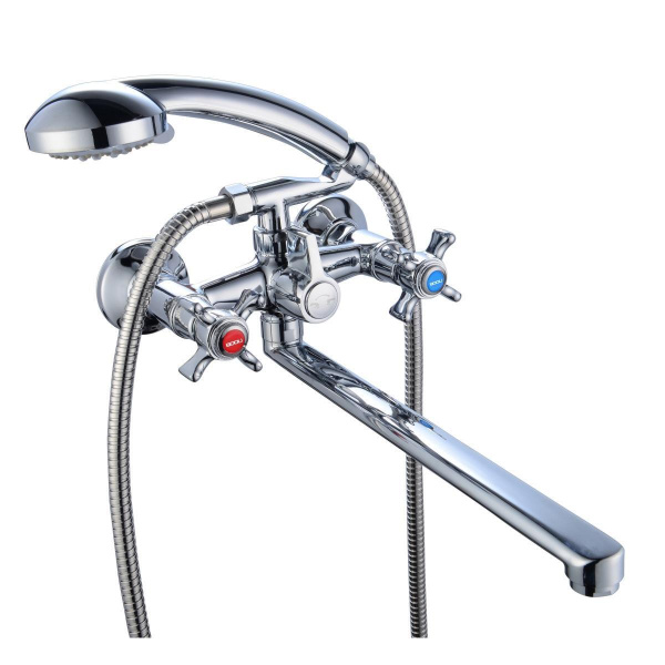 Смеситель  для ванны с душем BOOU BA5333-4-B723-C018 двуручковый Латунь