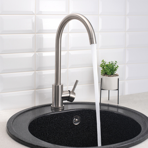 Смеситель для кухни РМС SUS124-017FL матовый Нержавеющая сталь