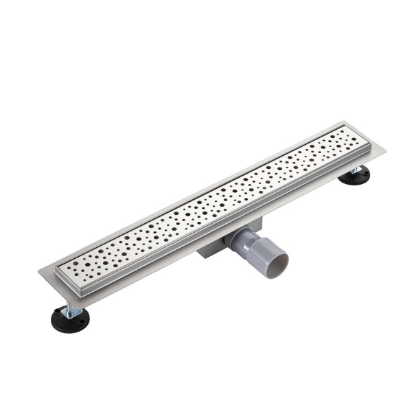 Трап для душа линейный РМС ТЛ04-80х7см Нержавеющая сталь