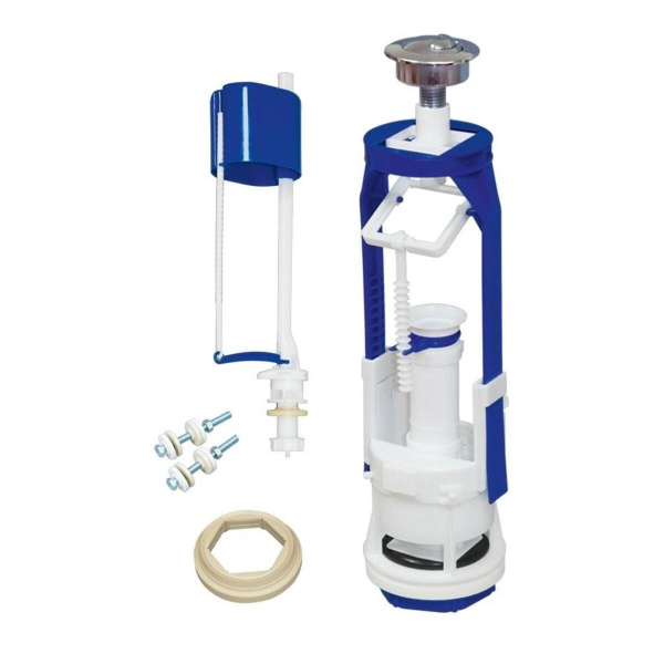 АС-17.3М Арматура "РБМ" для бачка 2-кнопочная "Стоп-слив" (с нижней подводкой)