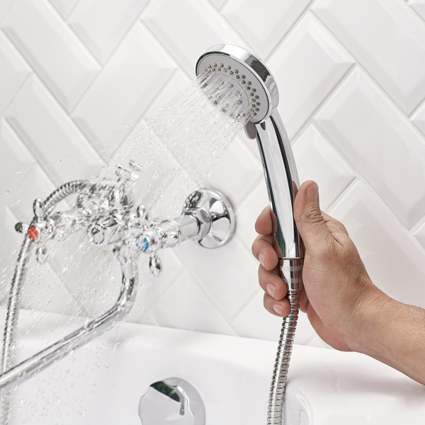 Смеситель  для ванны с душем BOOU BA5318-3-C007-B702 двуручковый Латунь