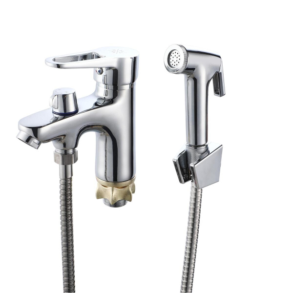 Смеситель для раковины РМС SL141-001F-1 с лейкой однорычажный Хром