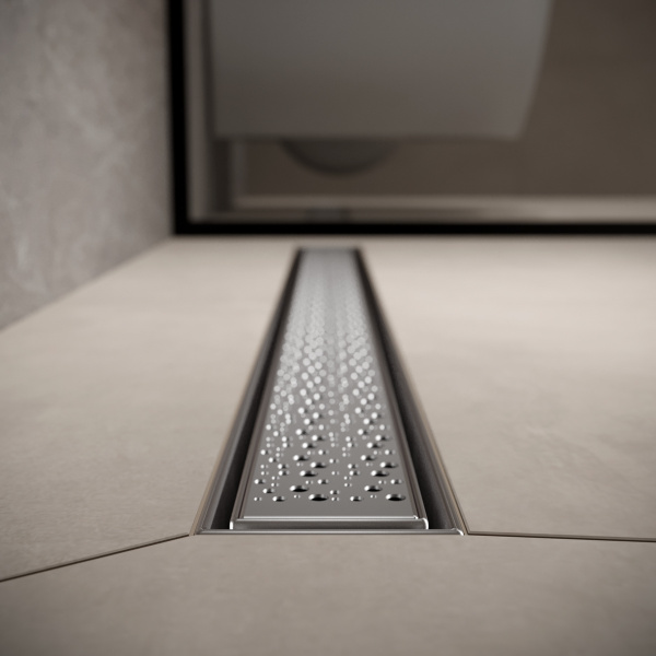 Трап для душа линейный РМС ТЛ04-80х7см Нержавеющая сталь