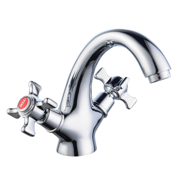 Смеситель для раковины BOOU BA5341-1-B723 двуручковый Латунь