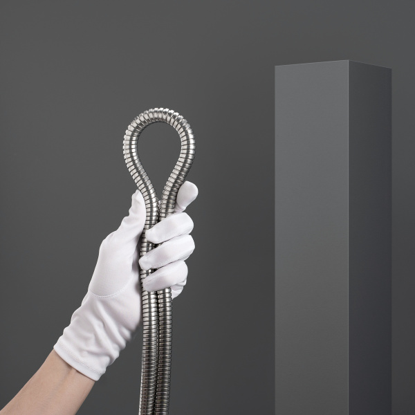 Шланг для душа SH 02 с двойным замком растяжной 150 см-210 см