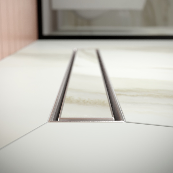 Трап для душа линейный РМС ТЛ01-50х7см Нержавеющая сталь