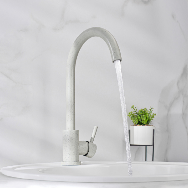 Смеситель для кухни РМС SUS124GY-017F Нержавеющая сталь Серый