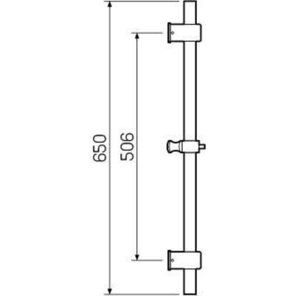 Стойка для душа РМС SUS124-RACK-1 Нержавеющая сталь