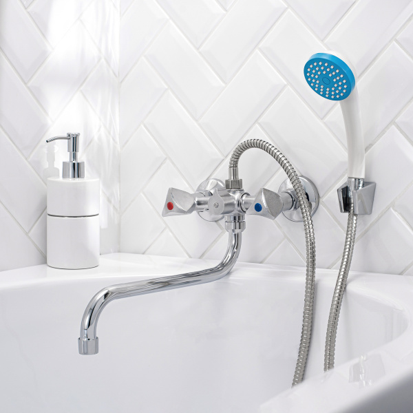 Смеситель для ванны с душем РМС SL119-143 Хром