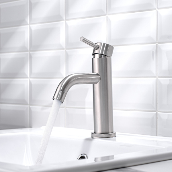 Смеситель для раковины РМС SUS128-001F Нержавеющая сталь