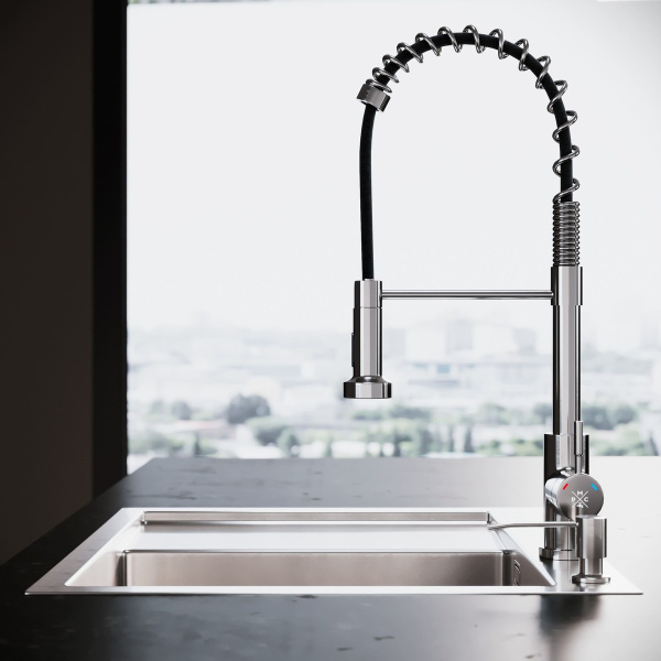 MRK-5851R Набор 2 в 1 РМС /кухонная мойка с левым крылом + дозатор