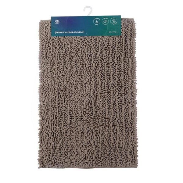 Коврик для ванной универсальный РМС К-04СРБЖ-50х80 Коричневый