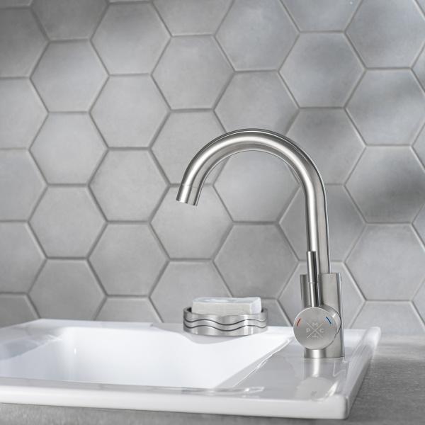 Смеситель для раковины РМС SUS124-001F-1 Нержавеющая сталь