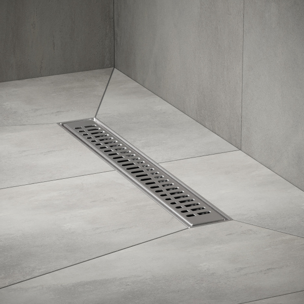 Трап для душа линейный РМС ТЛ03-50х7см Нержавеющая сталь