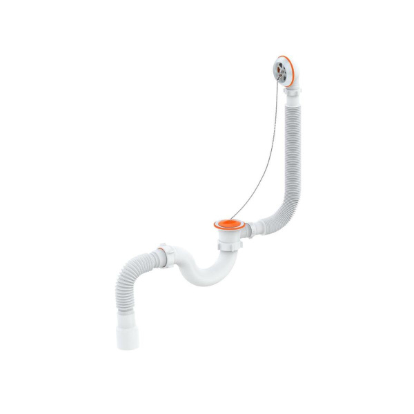 Сифон "РМС" СВД-ПТ для ванны и глубокого поддона прямоточный