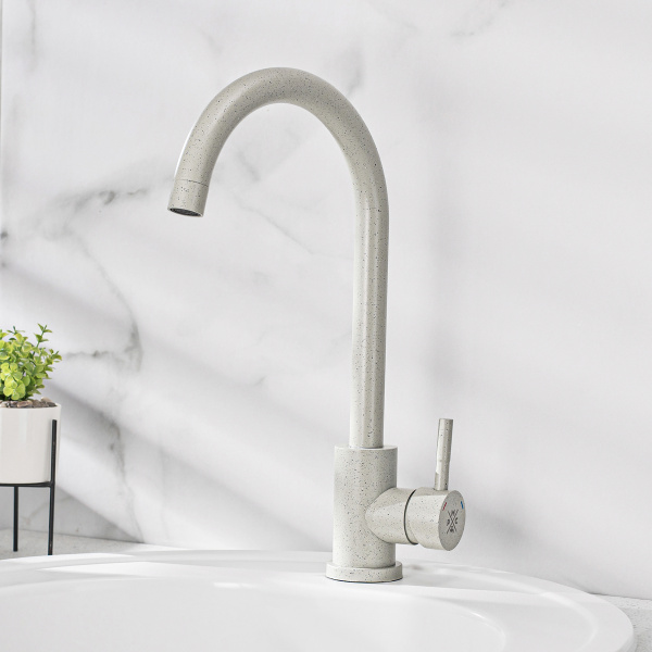 Смеситель для кухни РМС SUS124GY-017F Нержавеющая сталь Серый