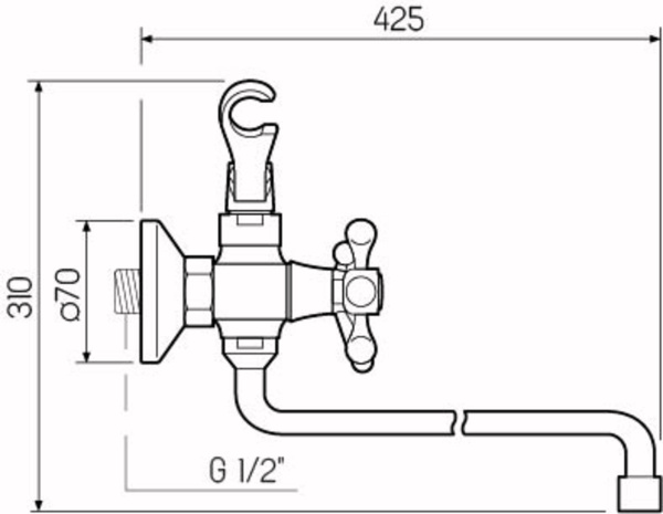 SL71-143 Смеситель для ванны