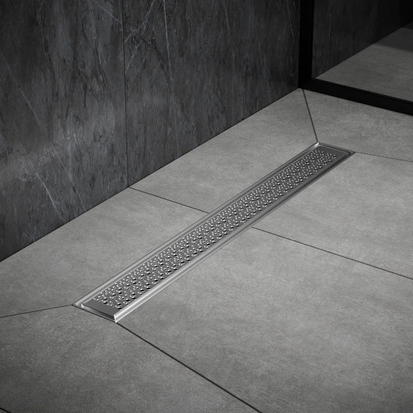 Трап для душа линейный РМС ТЛ04-60х7см Нержавеющая сталь