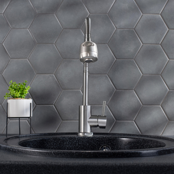 Смеситель для кухни РМС SUS124-016F Нержавеющая сталь