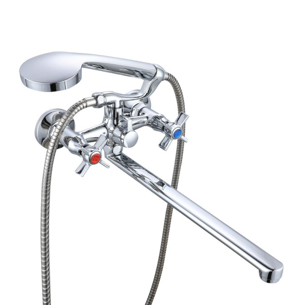 Смеситель для ванны с душем РМС SL118-140P Хром